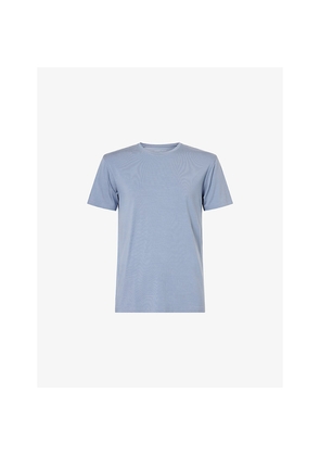 Mens Derek Rose Basel Micro Crewneck Stretch-Modal T-Shirt