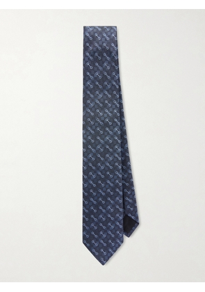 Gucci - 7cm Silk-Jacquard Tie - Men - Blue