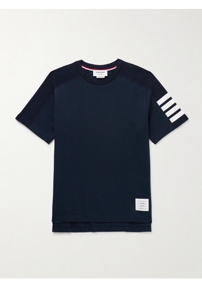 Thom Browne - Striped Cotton-Jersey T-Shirt - Men - Blue - 1