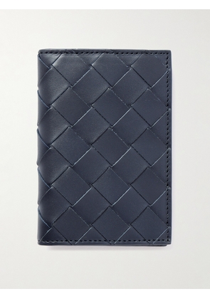 Bottega Veneta - Intrecciato Leather Bifold Cardholder - Men - Blue
