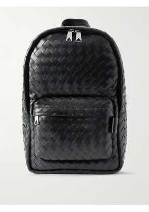 Bottega Veneta - Intrecciato Leather Backpack - Men - Black
