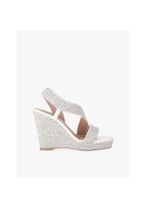 Womens Carvela Gala Jewel Woven Heeled Wedges