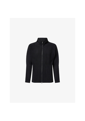 Mens Homme Plisse Issey Miyake Basics Zip Knit Shirt
