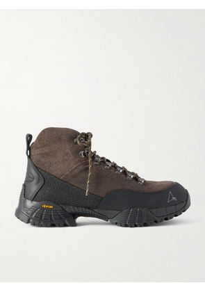 ROA - Andreas Hybrid Rubber-Trimmed Suede Hiking Boots - Men - Brown - EU 39