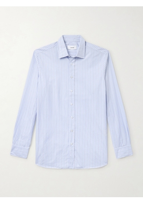 Lardini - Striped Cotton Shirt - Men - Blue - EU 39