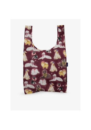 Baggu Fancy Dog-Print Woven Tote Bag