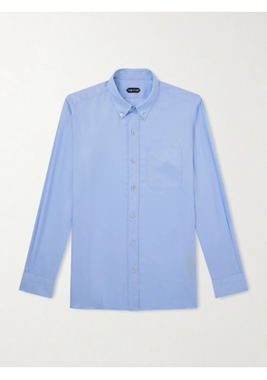 TOM FORD - Lyocell-Gabardine Shirt - Men - Blue - EU 39