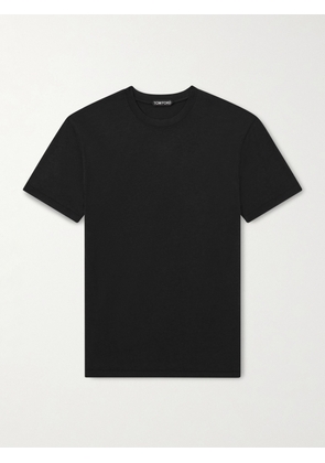 TOM FORD - Lyocell and Cotton-Blend T-Shirt - Men - Black - IT 44