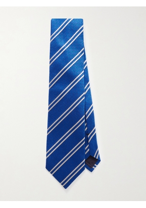 TOM FORD - 8cm Striped Silk-Jacquard Tie - Men - Blue