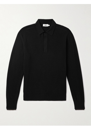 Altea - Wool and Cashmere-Blend Polo Shirt - Men - Black - S