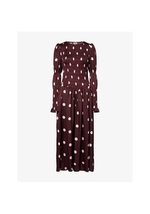 Womens Amy Lynn Mabel Long-Sleeves Woven Maxi Dress