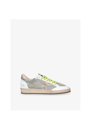Mens Golden Goose Ballstar 82950 Suede and Leather Trainers