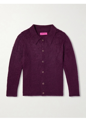 The Elder Statesman - Thistle Alpaca-Blend Cardigan - Men - Burgundy - S