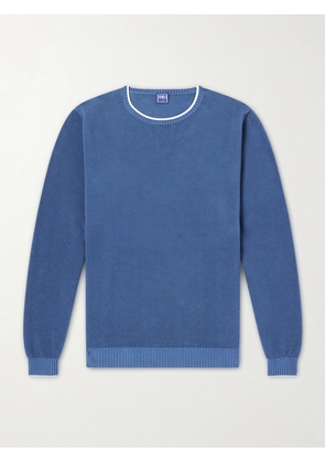 FEDELI - Cotton Sweater - Men - Blue - IT 46