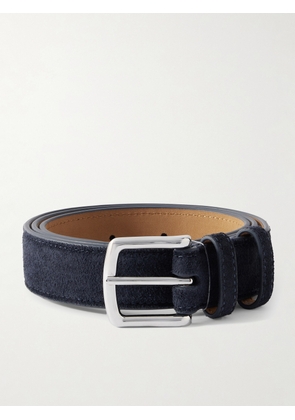 George Cleverley - 3cm Suede Belt - Men - Blue - UK/US 30