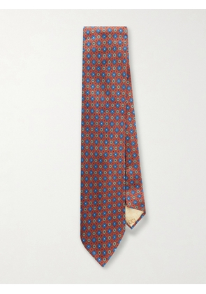 Rubinacci - 8cm Printed Silk-Twill Tie - Men - Red