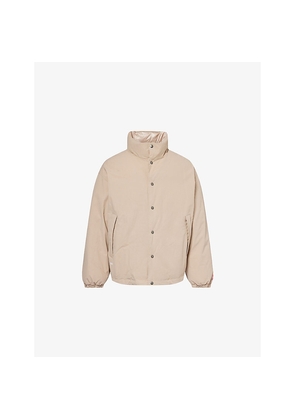 Mens The North Face Relaxed-Fit High-Neck Shell-Down Jacket