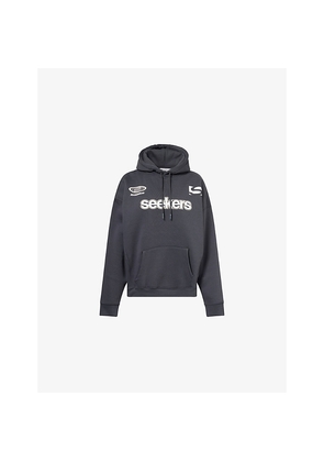 Womens Sisters & Seekers Seekers Motif Relaxed Cotton-Jersey Hoody