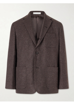 UMIT BENAN - Norman Flecked Cashmere and Silk-Blend Blazer - Men - Brown - IT 46