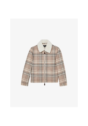 Mens Reiss Chander Checked Wool-Blend Jacket