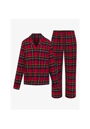 Mens Skims Tartan Flannel Cotton Pyjama Set
