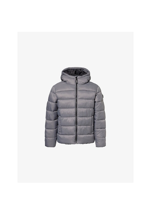 Mens Trapstar Brand-Patch Padded Shell Jacket