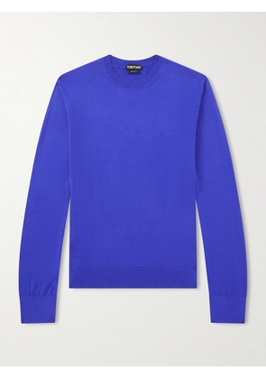 TOM FORD - Silk Sweater - Men - Blue - IT 46