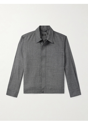 Brioni - Wool Overshirt - Men - Black - XS