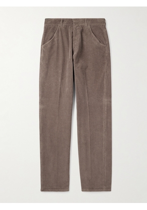 Altea - Reed Straight-Leg Garment-Dyed Cotton-Corduroy Trousers - Men - Brown - IT 46