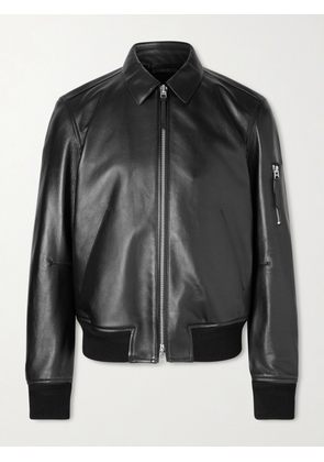 TOM FORD - Leather Blouson Jacket - Men - Black - IT 46