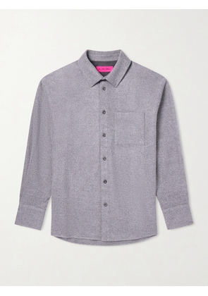 The Elder Statesman - Wool, Silk and Cashmere-Blend Overshirt - Men - Gray - XS