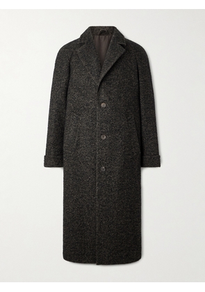 Anderson & Sheppard - Herringbone Wool-Blend Coat - Men - Brown - S
