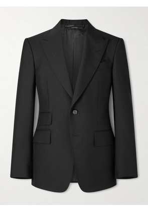 TOM FORD - Shelton Wool and Mohair-Blend Suit Jacket - Men - Black - IT 48