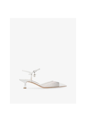 Womens Jimmy Choo Aren Sb 45 Mesh Heels