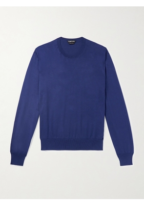 TOM FORD - Cotton Sweater - Men - Blue - IT 46