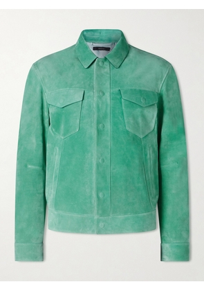 TOM FORD - Slim-Fit Suede Jacket - Men - Green - IT 48