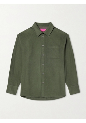 The Elder Statesman - Wool, Silk and Cashmere-Blend Overshirt - Men - Green - XS