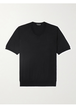 TOM FORD - Cotton T-Shirt - Men - Black - IT 44
