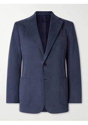 Anderson & Sheppard - Cotton-Drill Blazer - Men - Blue - M