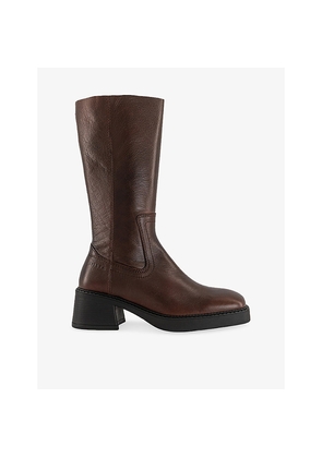 Womens Miista Marlies Leather Mid-Calf Boots