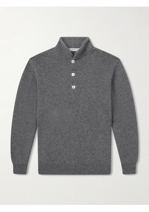 UMIT BENAN - Francis Cashmere Polo Sweater - Men - Gray - S