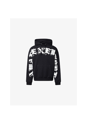 Mens Awake Ny Old English Relaxed-Fit Cotton-Jersey Hoodie