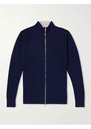 Eleventy - Cashmere Zip-Up Sweater - Men - Blue - S