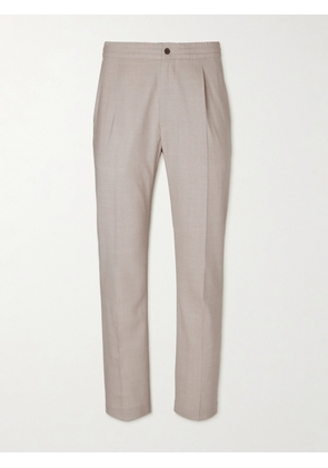 Dunhill - Tapered Super 130s Wool Trousers - Men - Gray - S