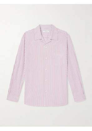 UMIT BENAN - Weekend Striped Cotton-Poplin Shirt - Men - Pink - IT 46