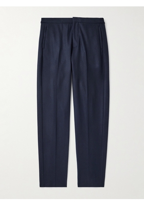 Loro Piana - Breia Tapered Wool and Cashmere-Blend Trousers - Men - Blue - IT 46