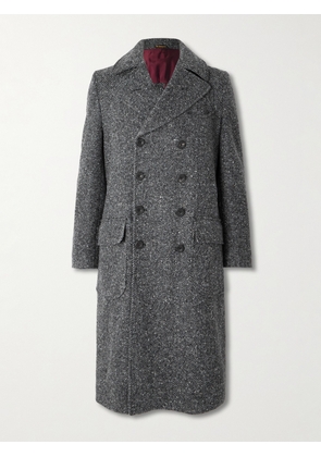Rubinacci - Double-Breasted Belted Virgin Wool and Cashmere-Blend Coat - Men - Gray - IT 46