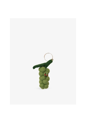 Womens Sowvital Grapes Felt Bag Charm
