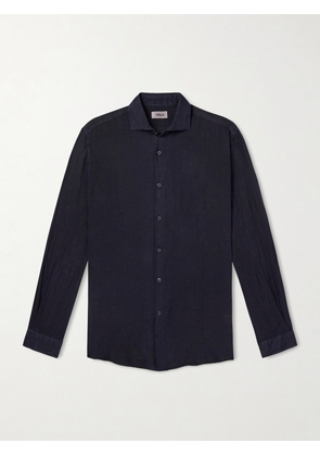 Altea - Linen Shirt - Men - Blue - S