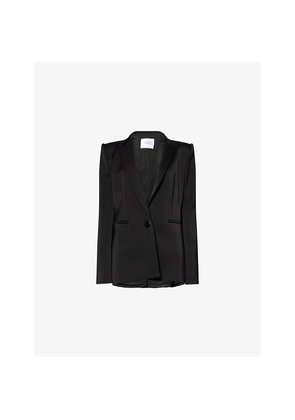 Womens Galvan Sculpted Single-Breasted Woven Blazer
